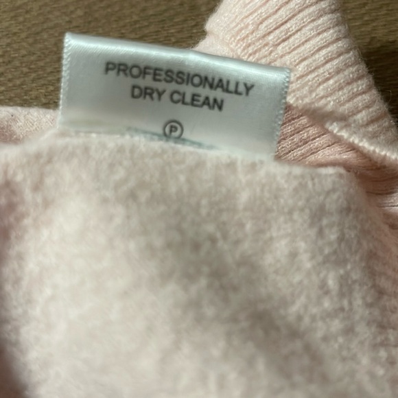 Tory Burch light pink WOOL V Neck Sweater M - Picture 9 of 12
